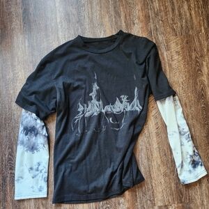 Shein layered look tshirt